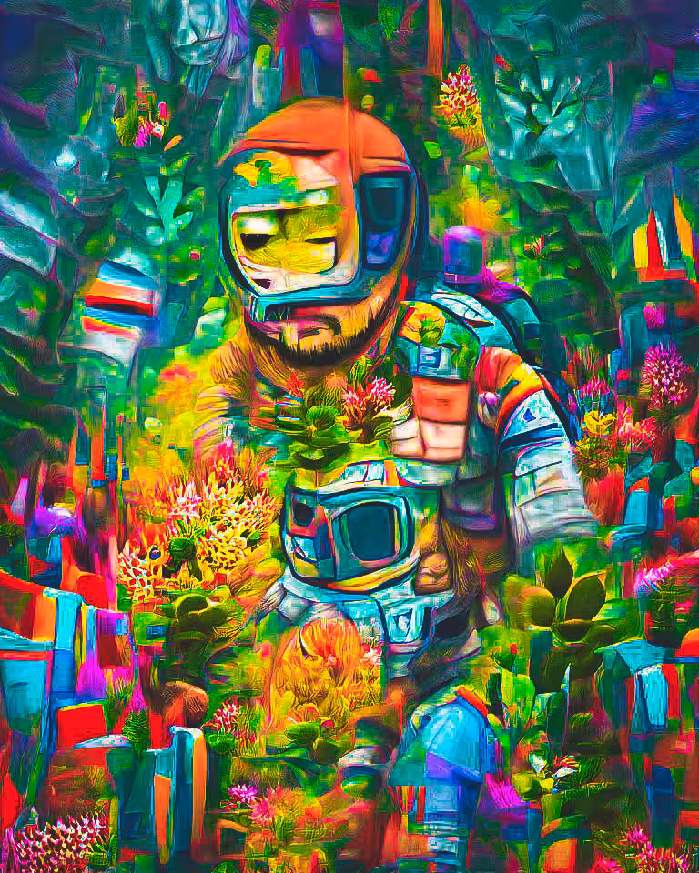 Astronaut in the Garden