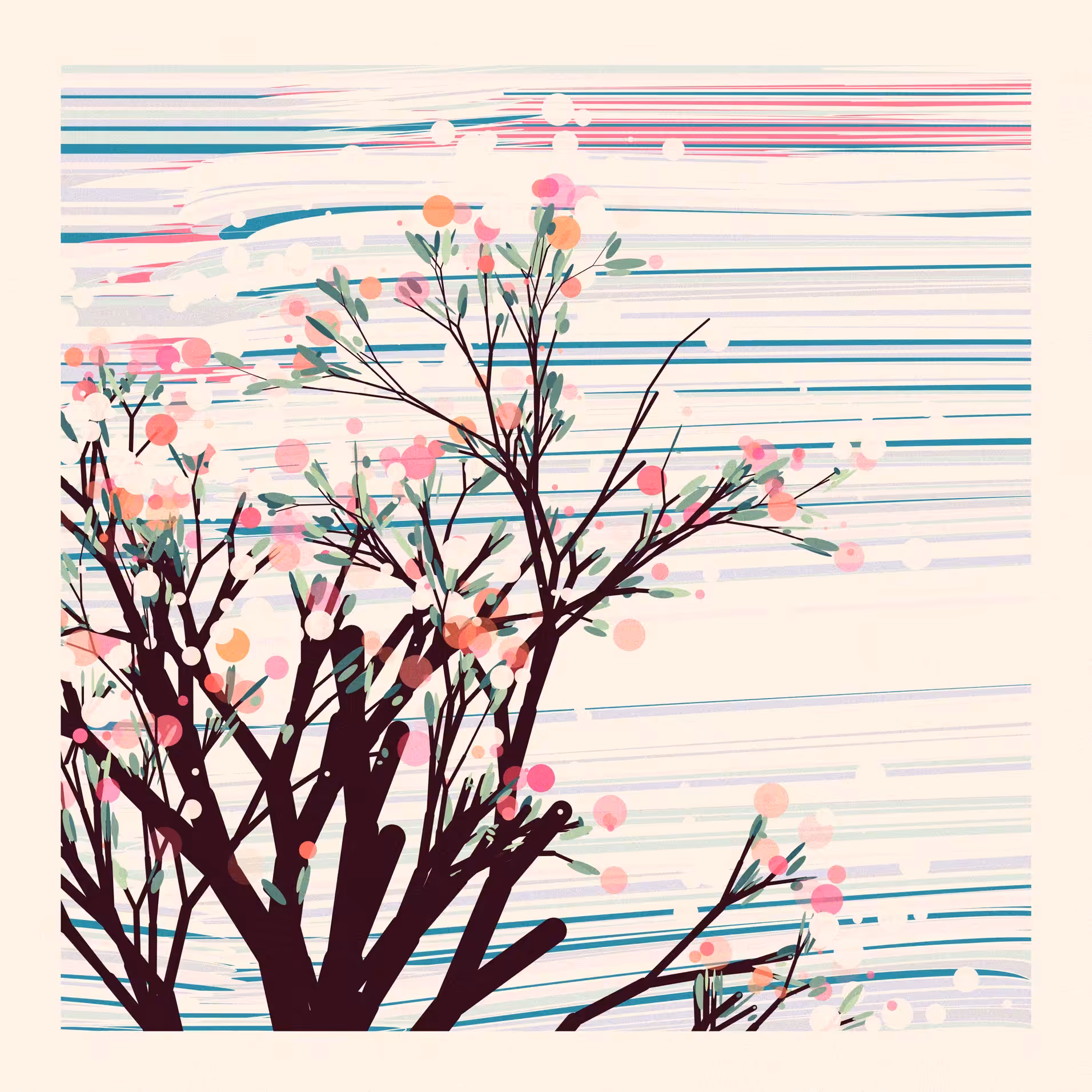 The Blossoms Behind the River