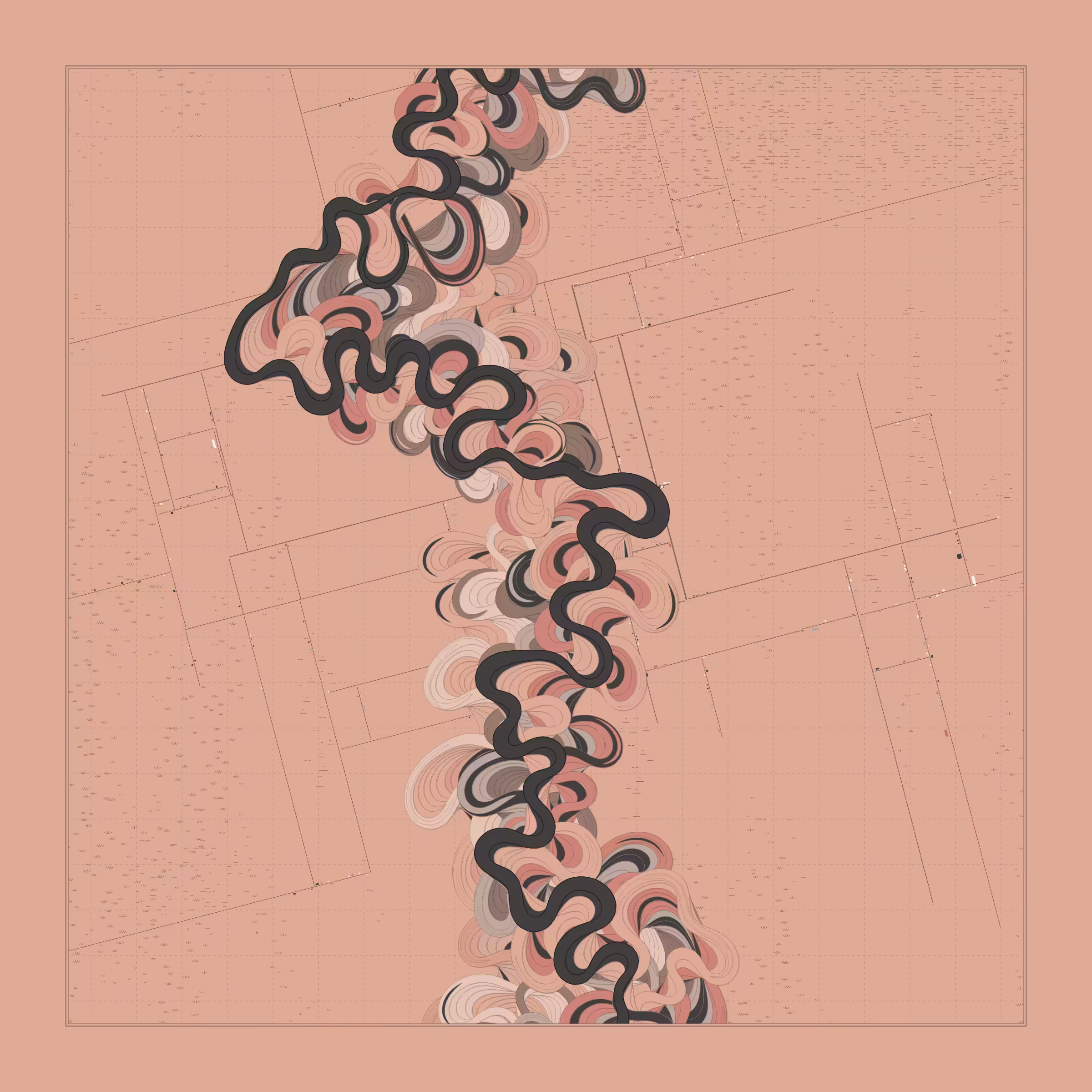 Ancient Courses of Fictional Rivers #909