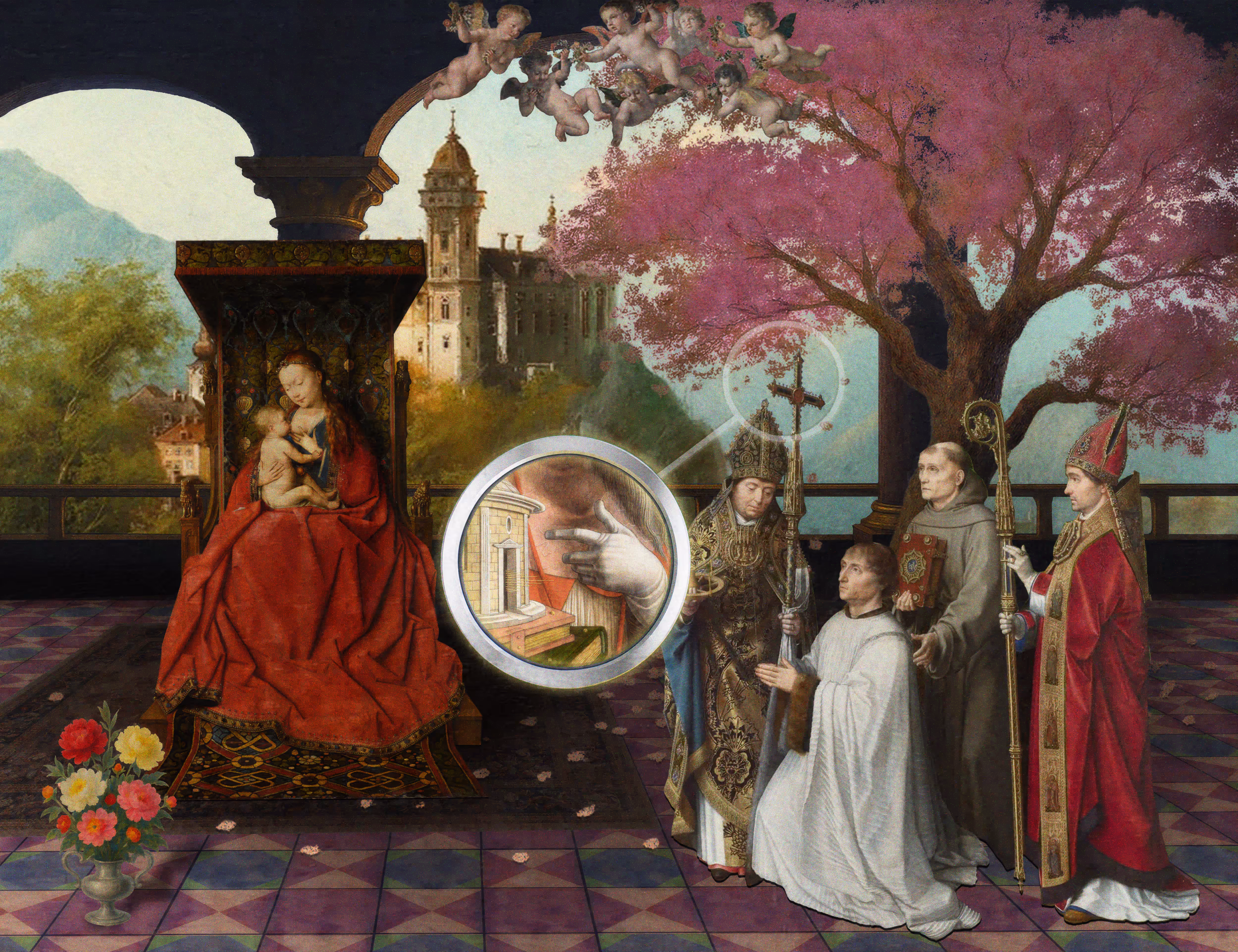 The Pilgrim’s Living Room Crucifixion; Mona Lisa Hyper-Gamble #187