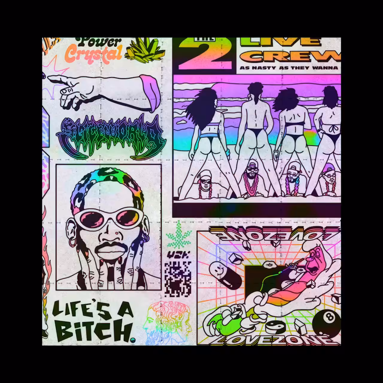 3XVISIONWAVE : Beach Mold Blacklight Spin Sequence_09