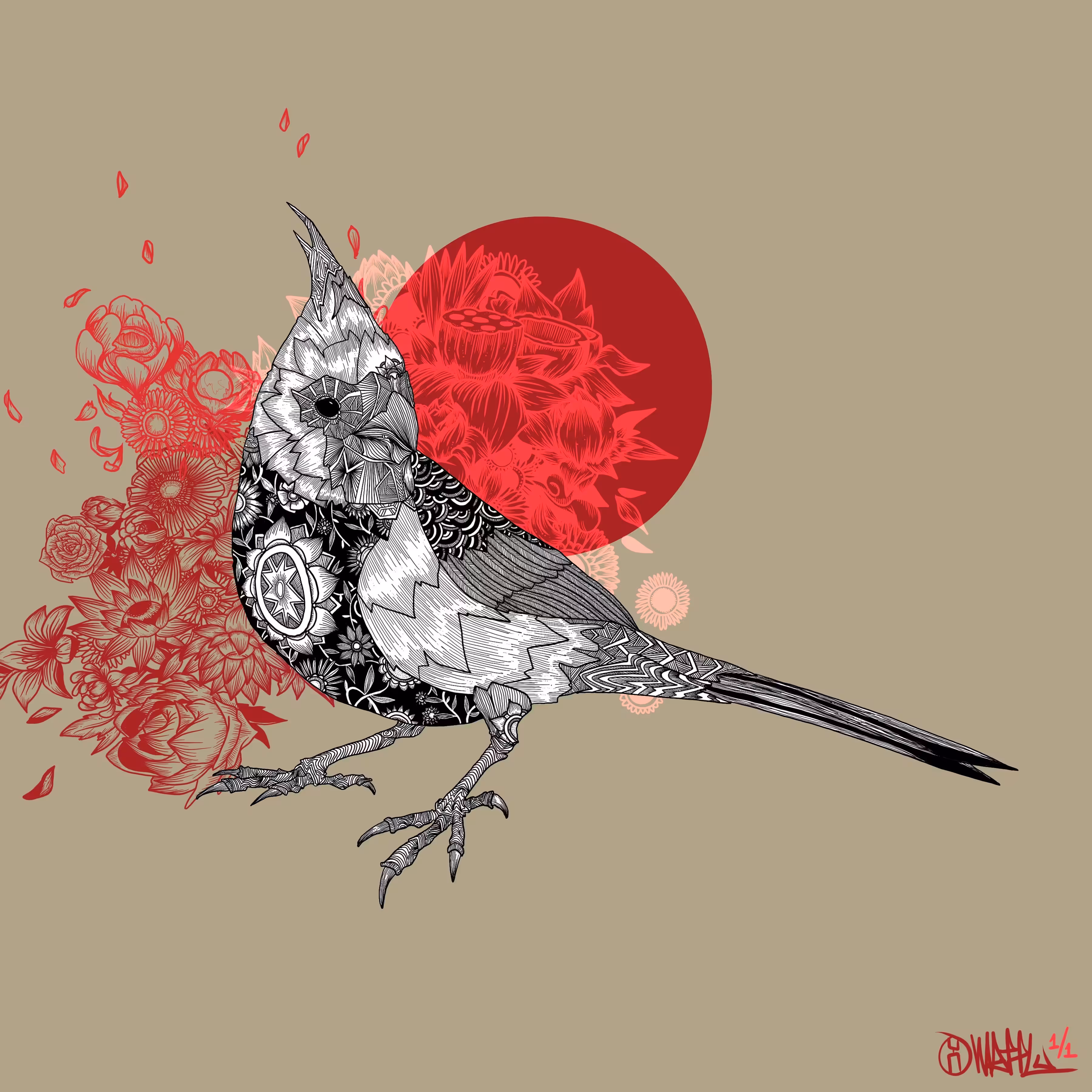 Three Little Birds - The Cardinal 1 of 1