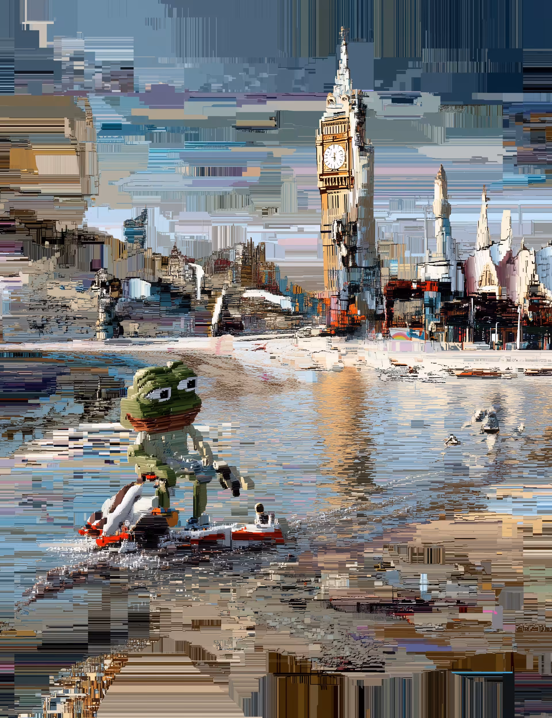 Pixel Pepe The Frog: Pepe  Clockin’ Waves