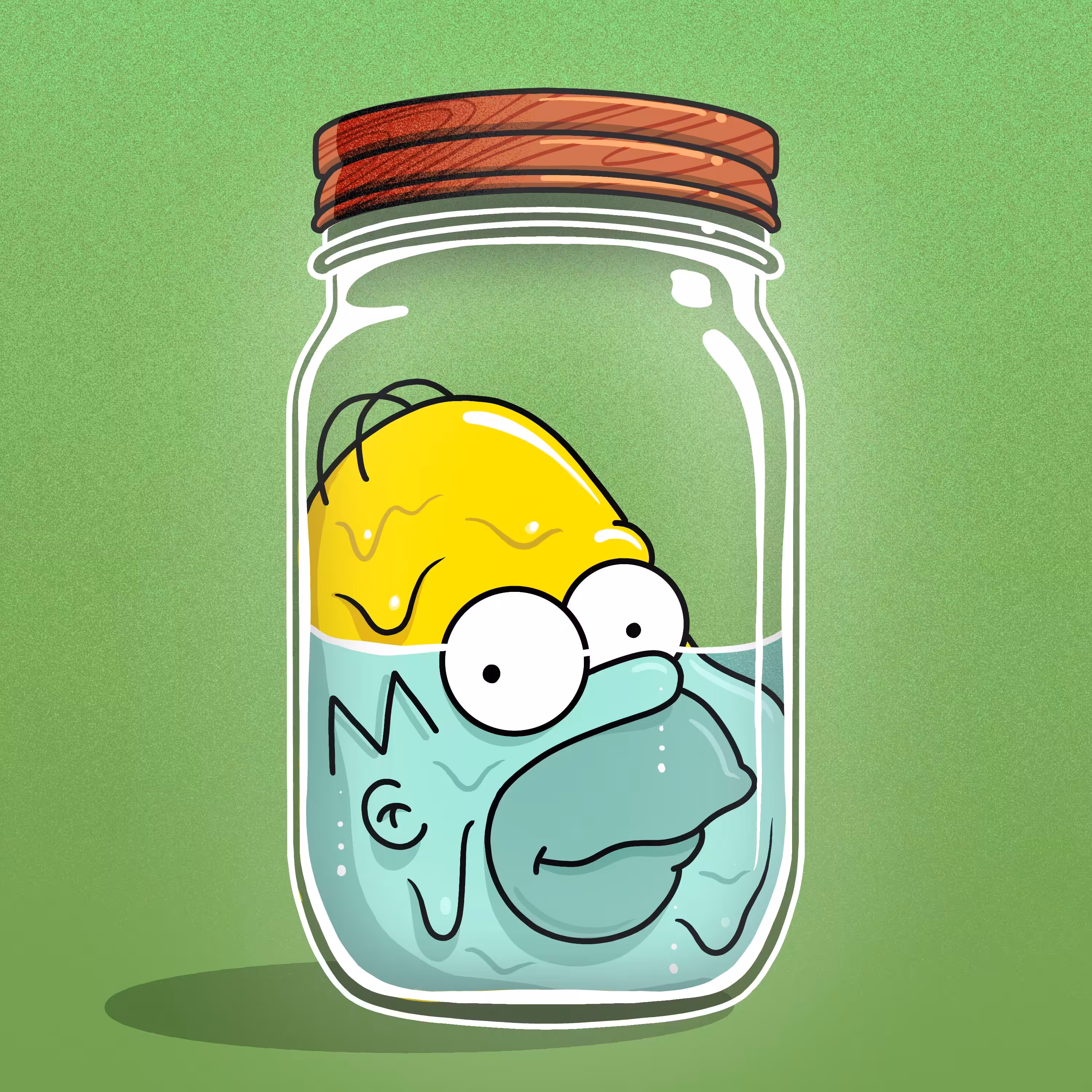 OOZY HOMER (wooden lid)