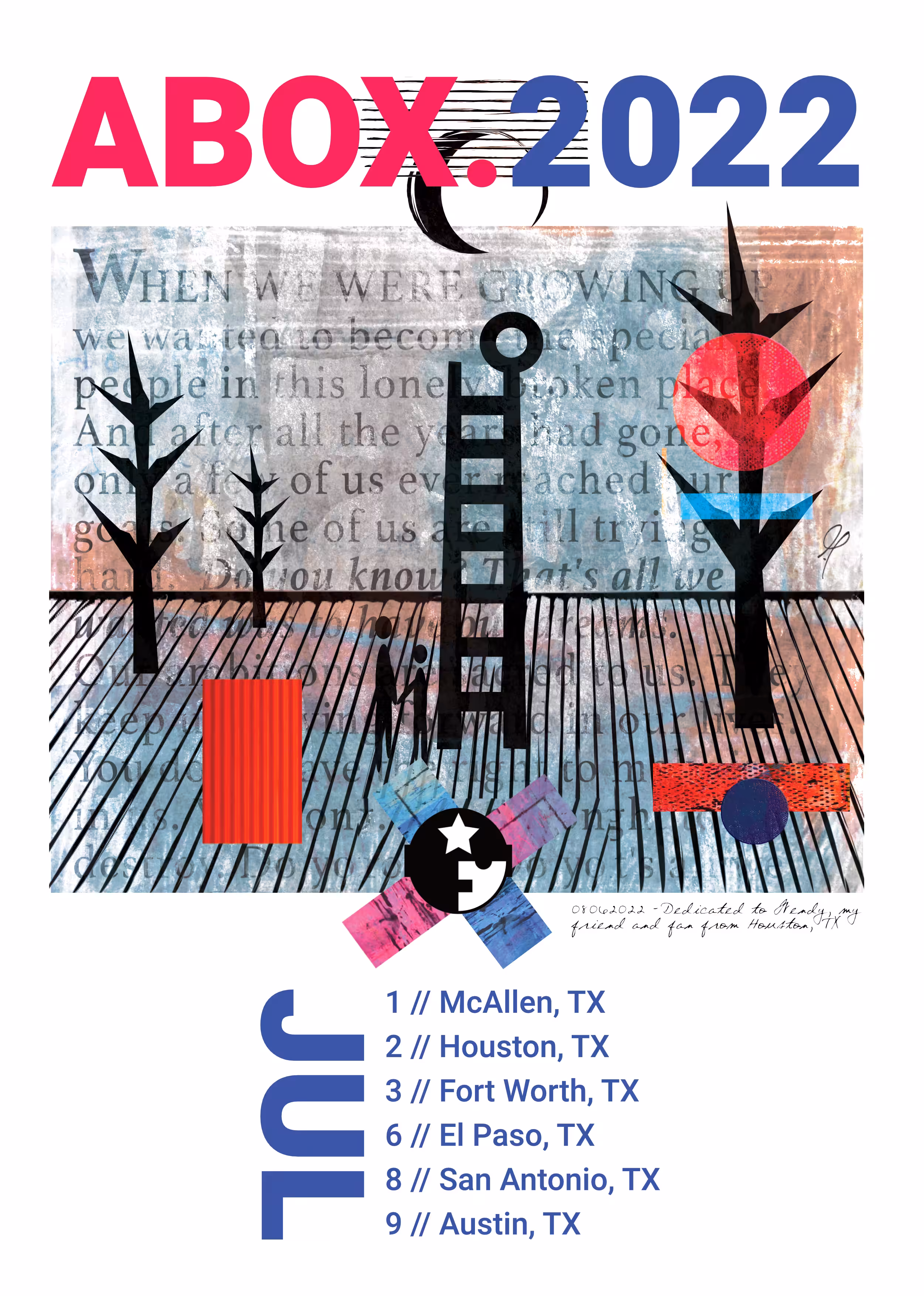 Abox Specific: Abox Texas Poster 2022 // Dedicated to Wendy W.