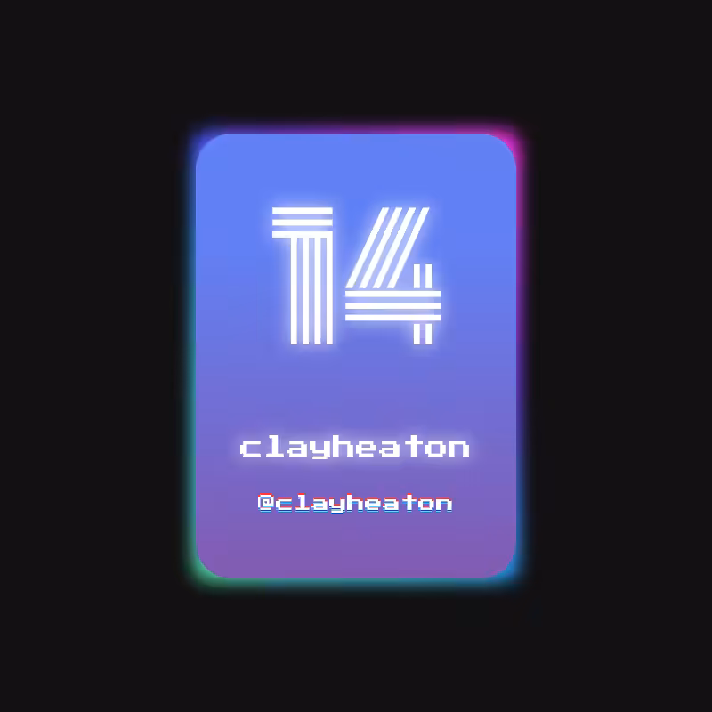 Collectible cards pack No.2 #114