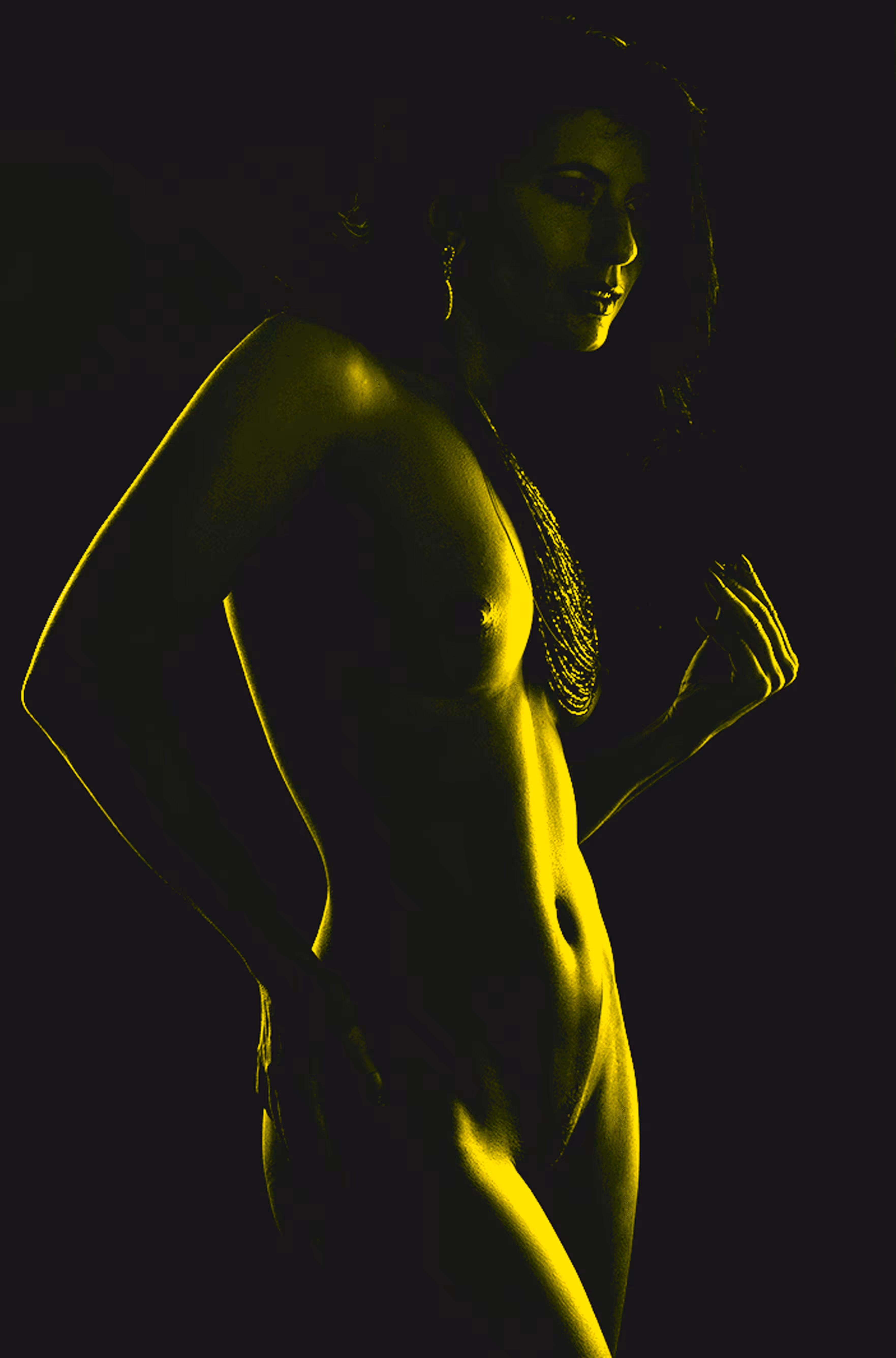 In the gold dark