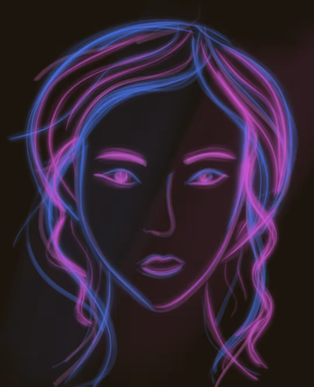 The girl in glow
