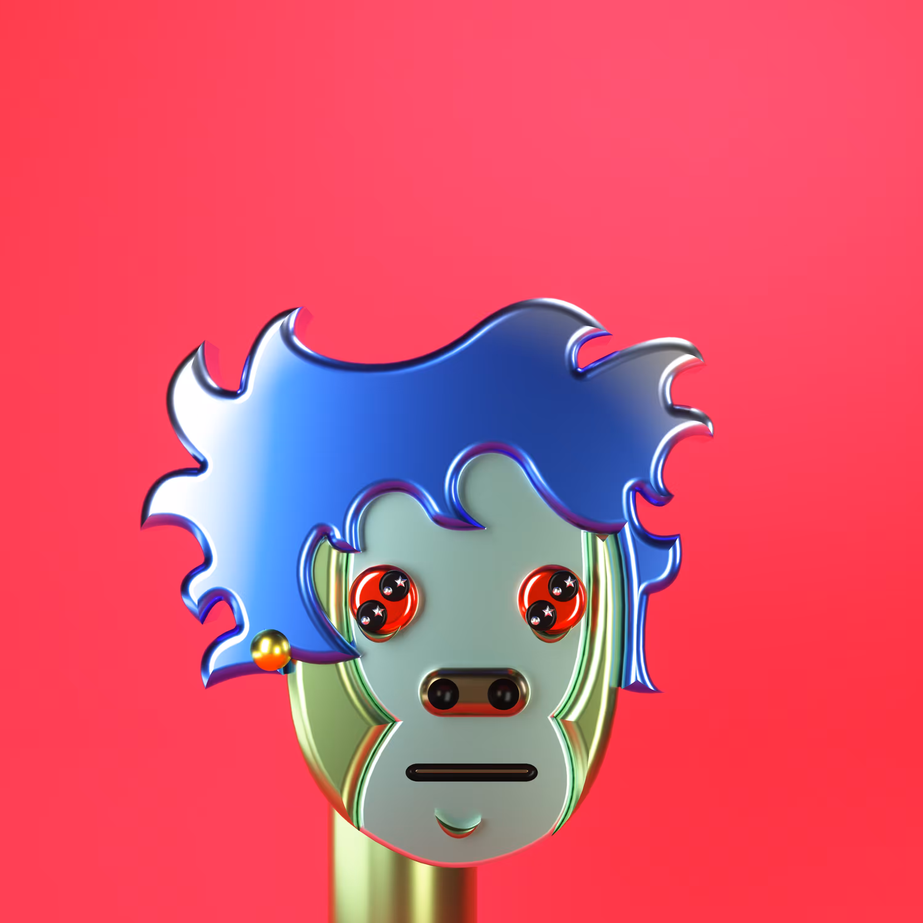 3D Chrome Punk Babies #021