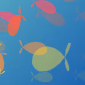 Daydreaming whales in a fascinating sea #1