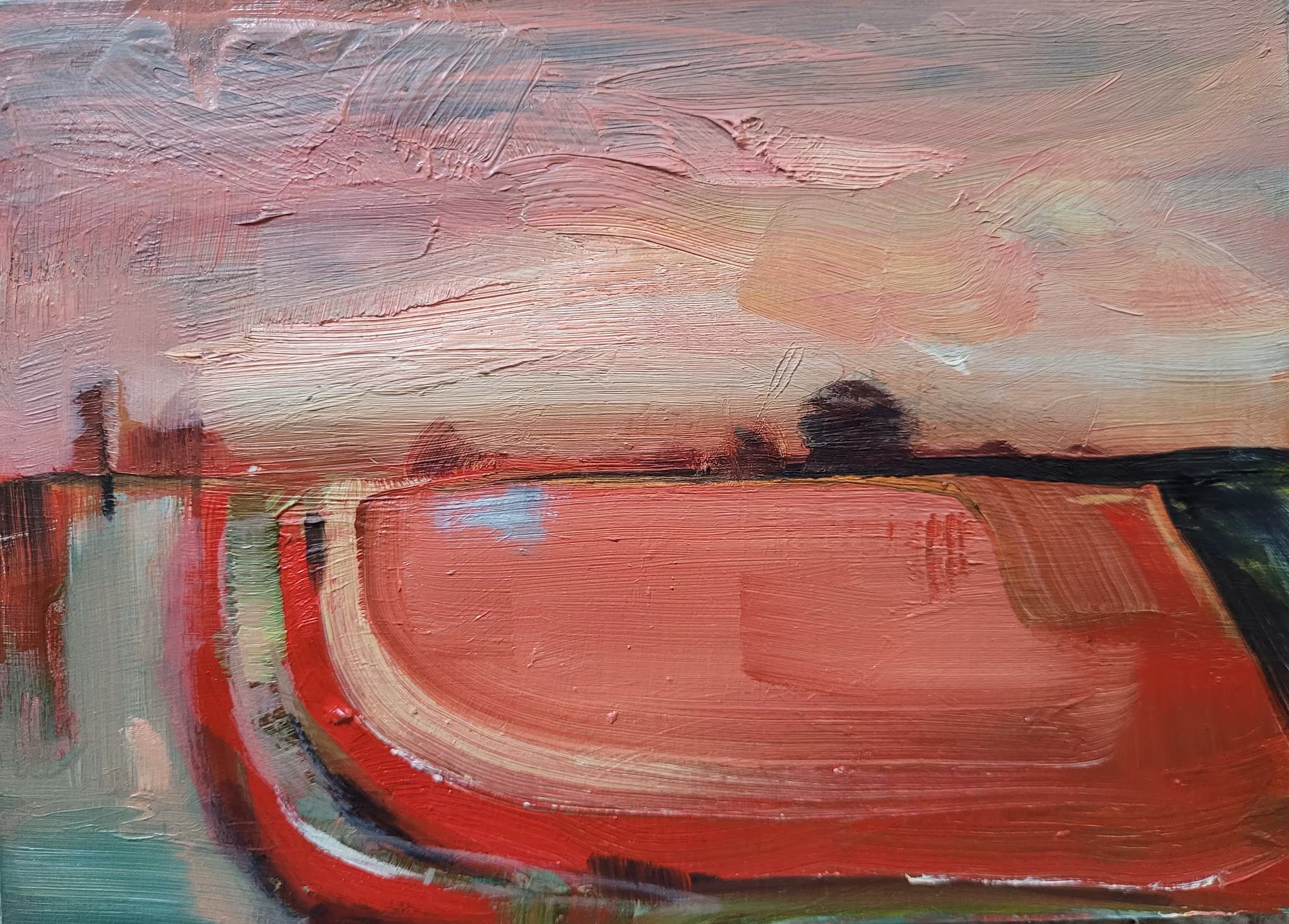 Sunset on the Fields 
