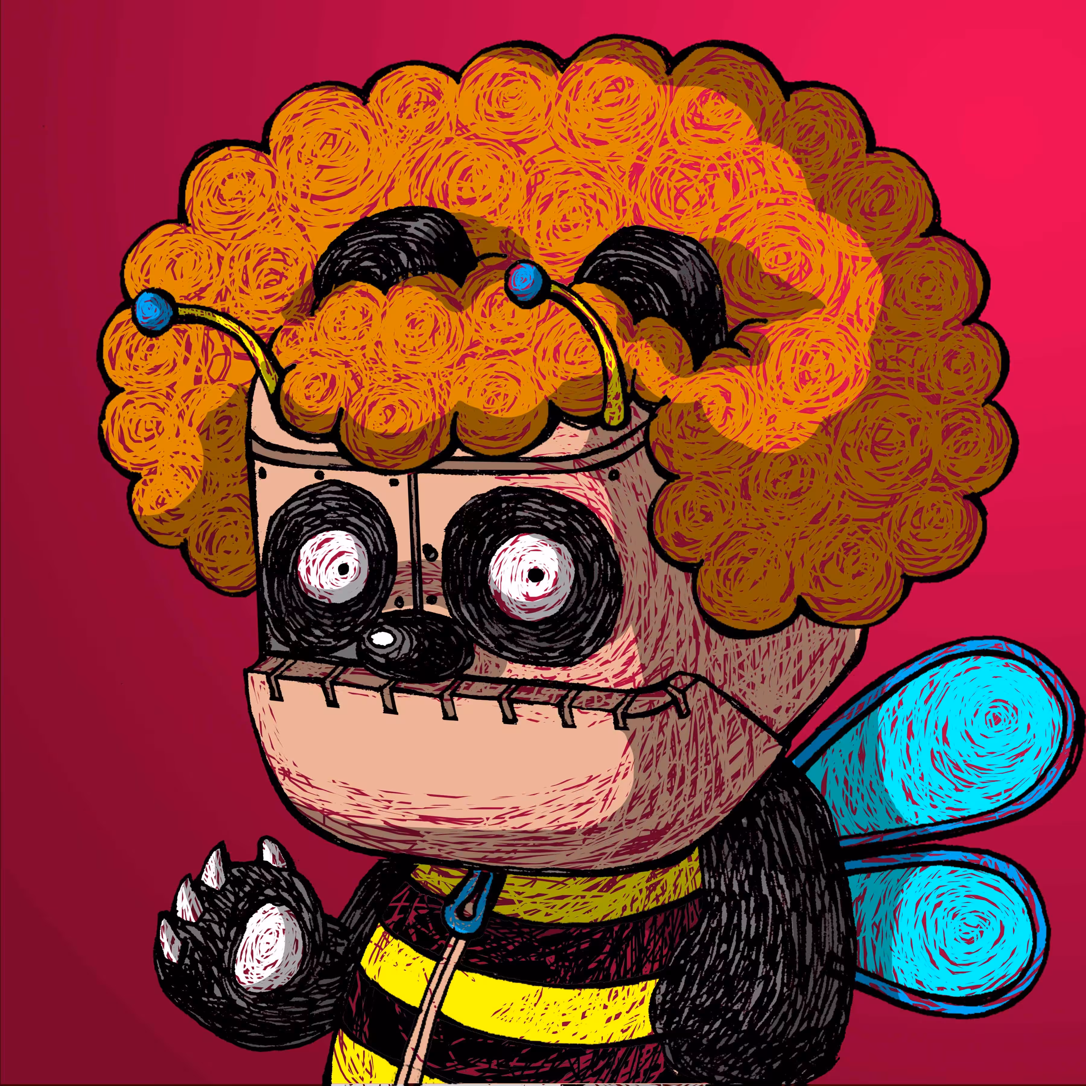 Papado in a bee suit