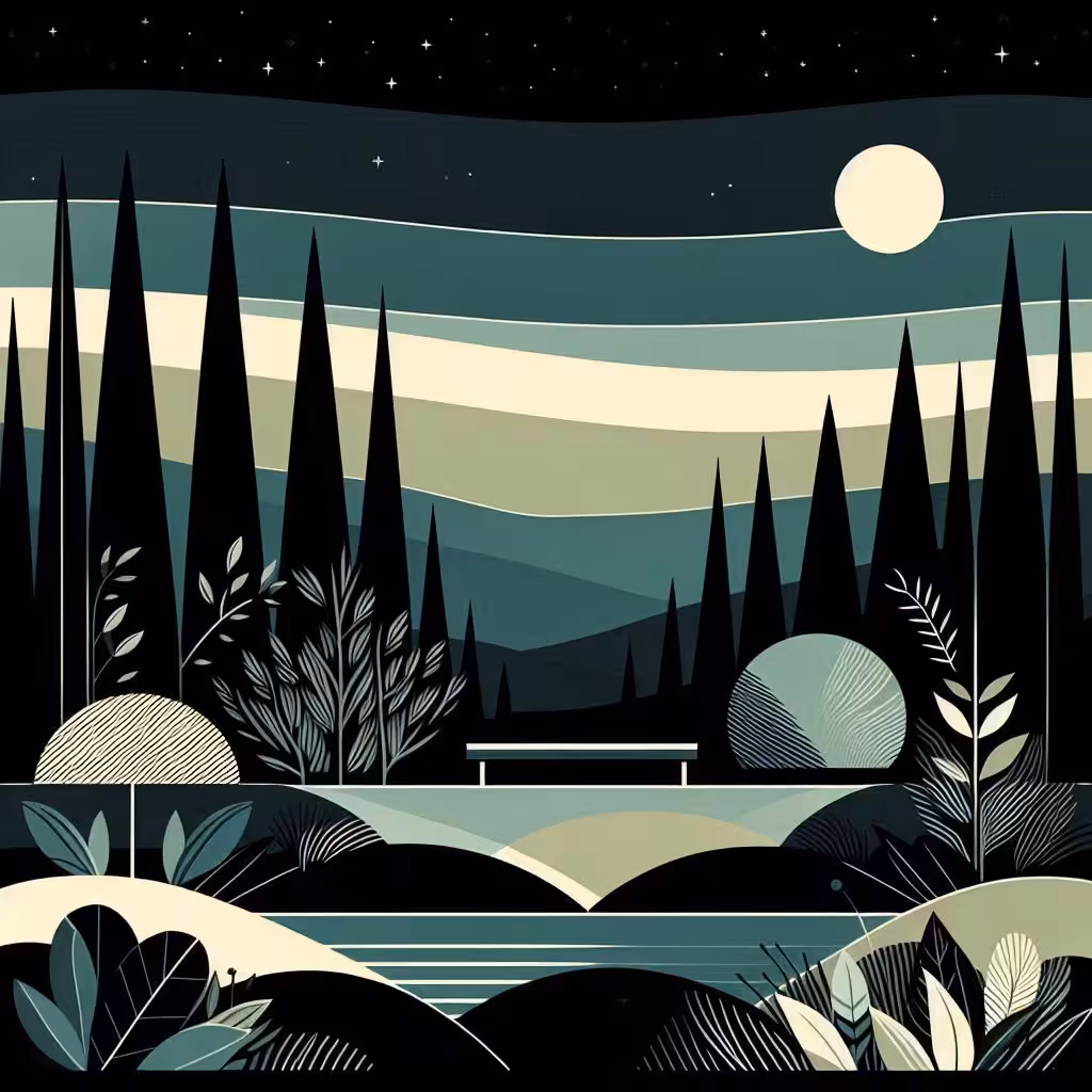 Minimal Night Garden #31