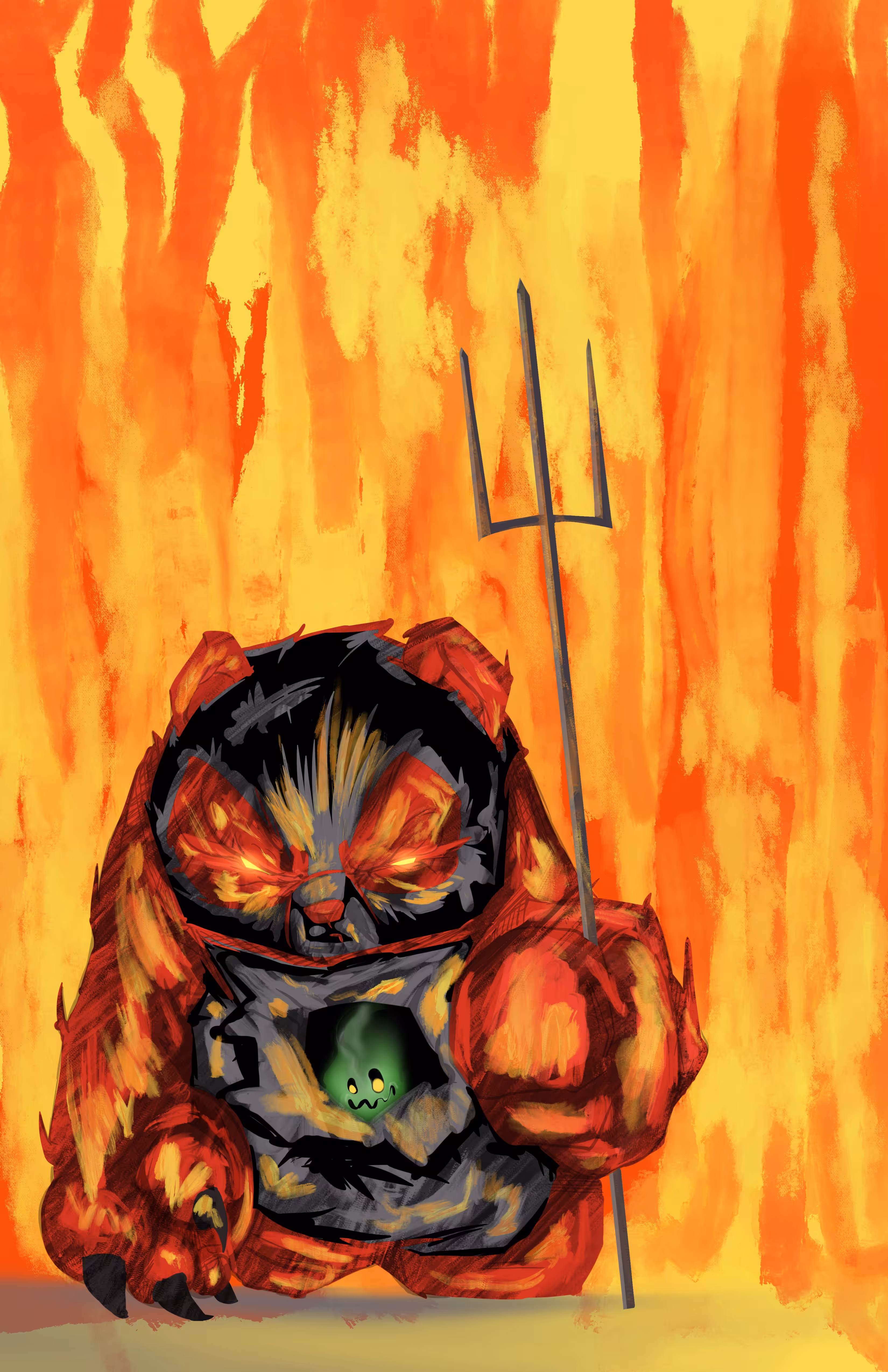 red demon panda