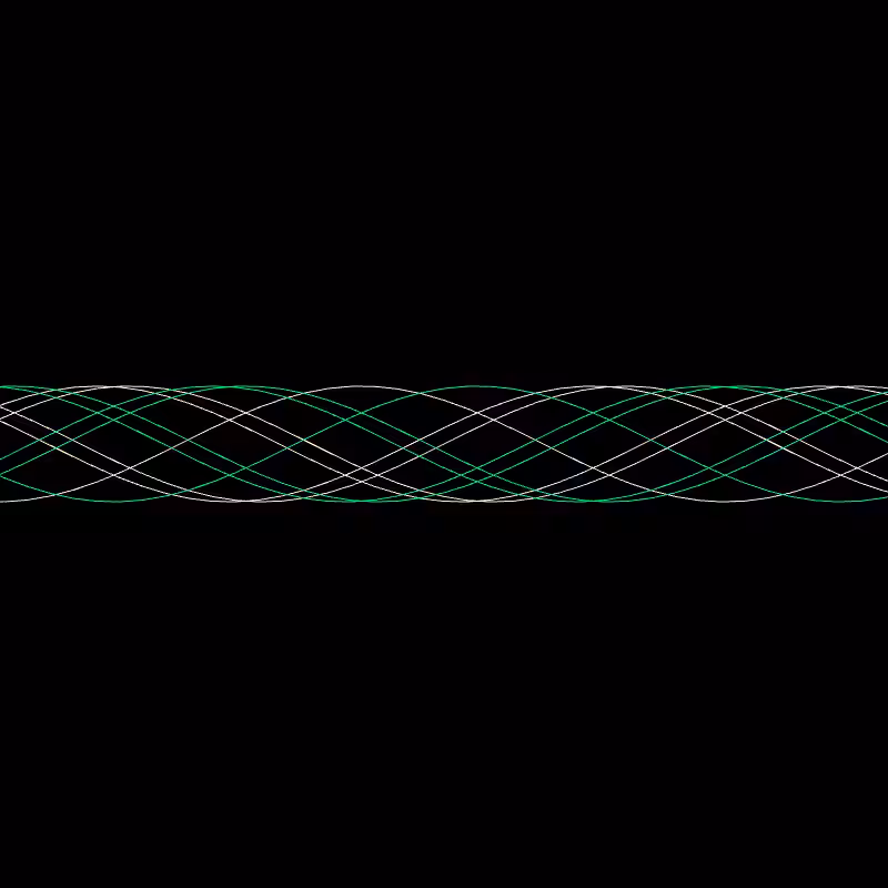 Genuary 15 ࿐ Sine Wave Finger Trap #8