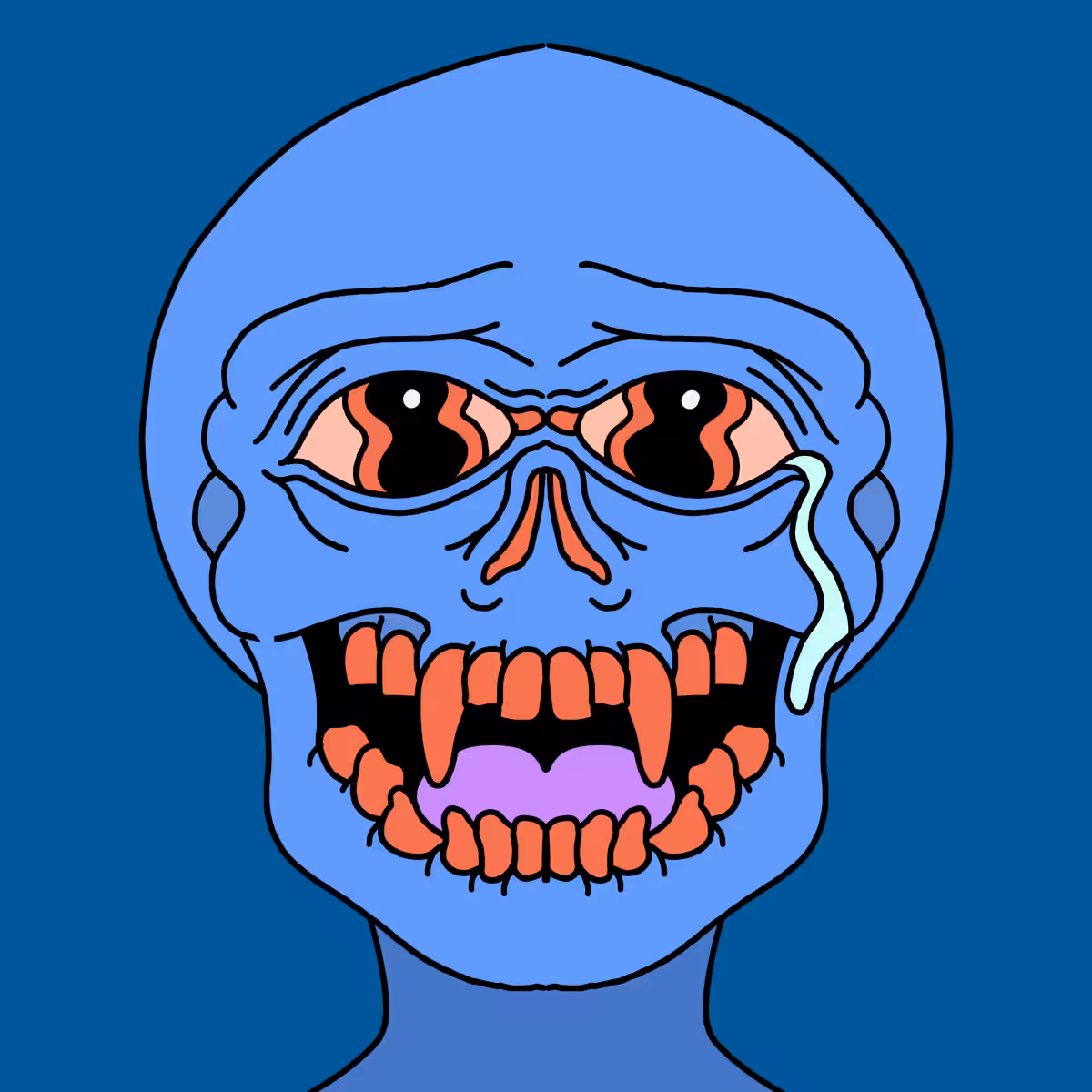 |Hedz| Blue Skull-goo Tear