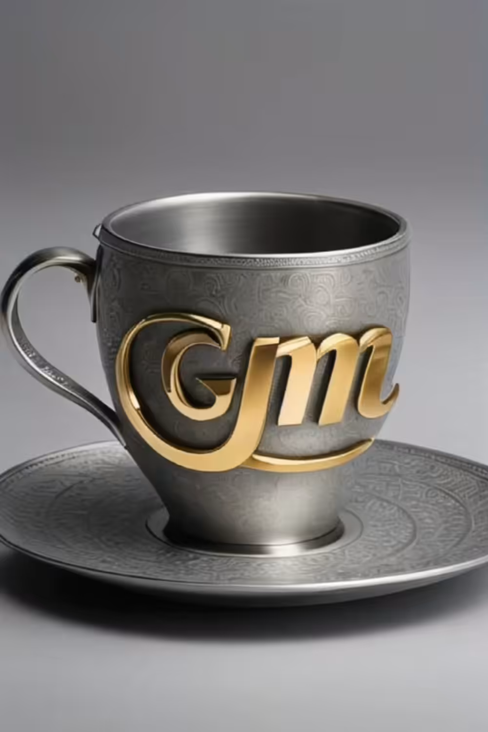 GM say it back - Gold and Silver Sculpture