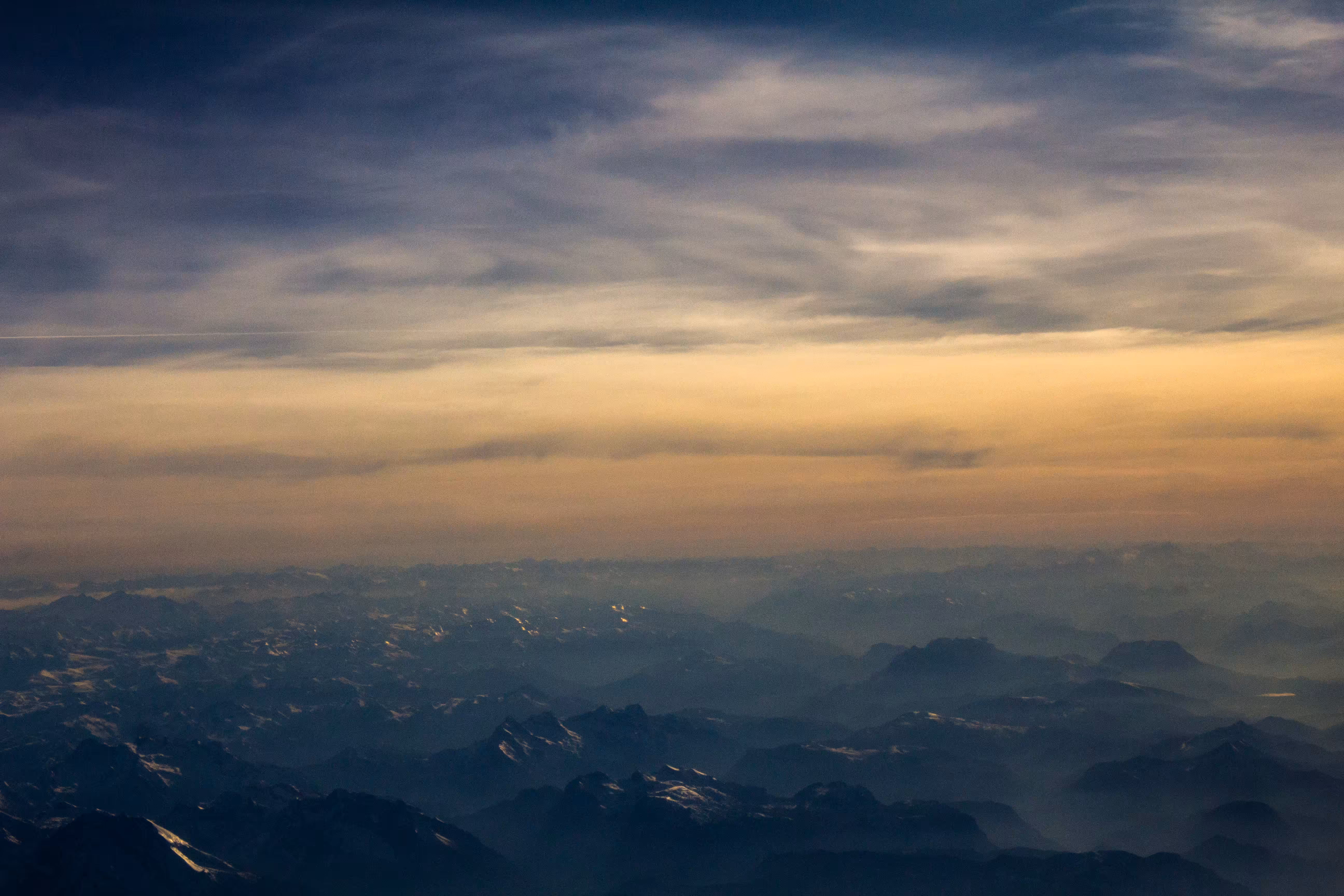 aerial photography over southern germany