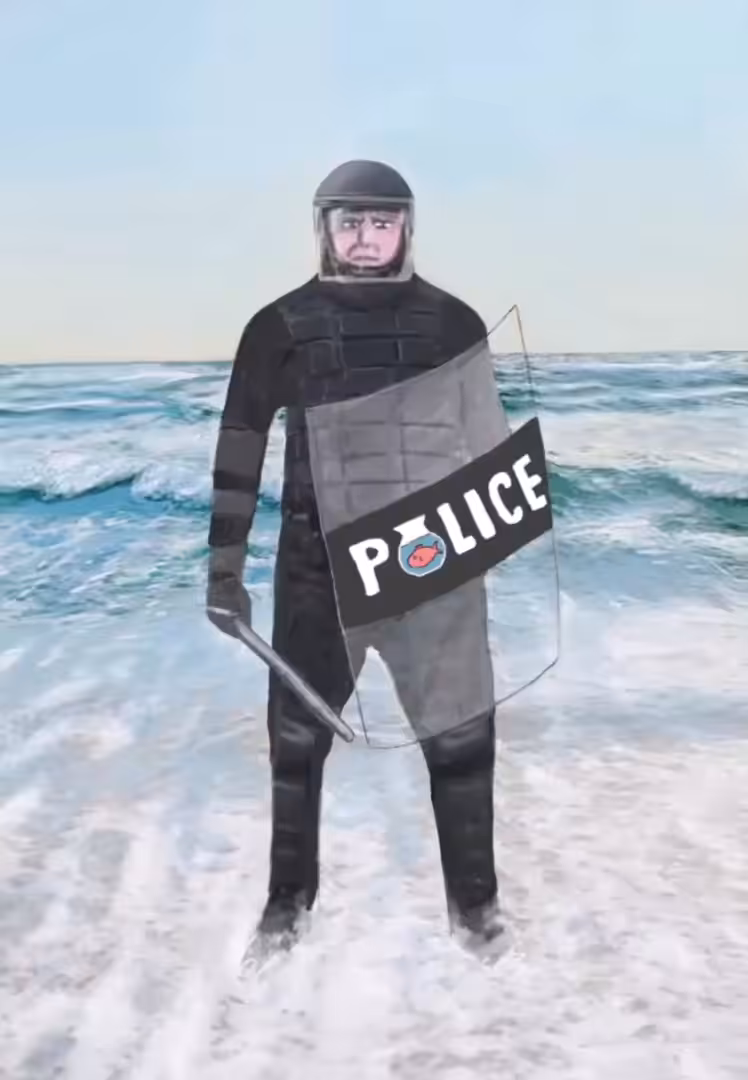 Fish and police
