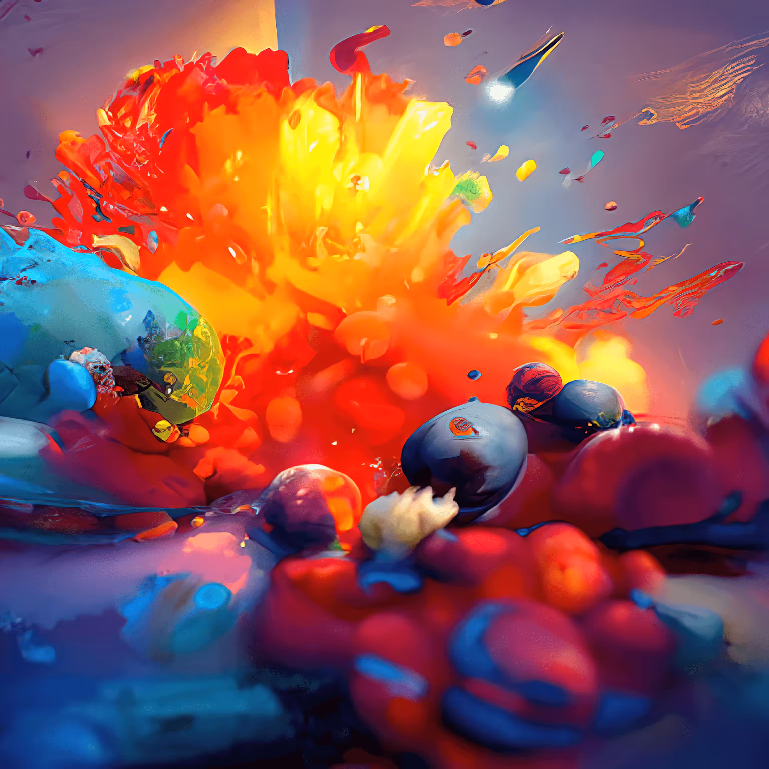 Space Explosion: The last bombard