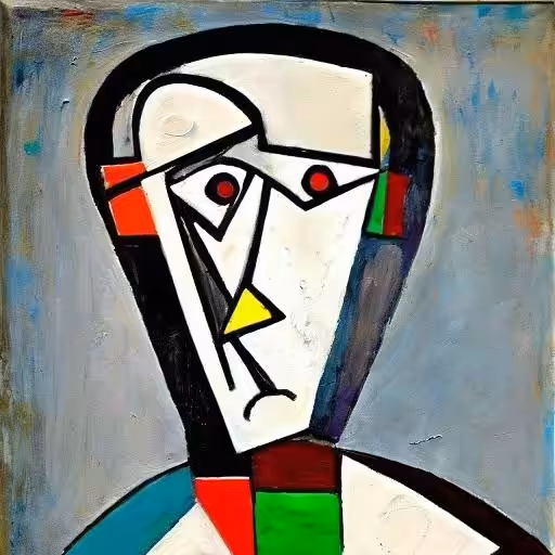 Cubist #98 (Sad)