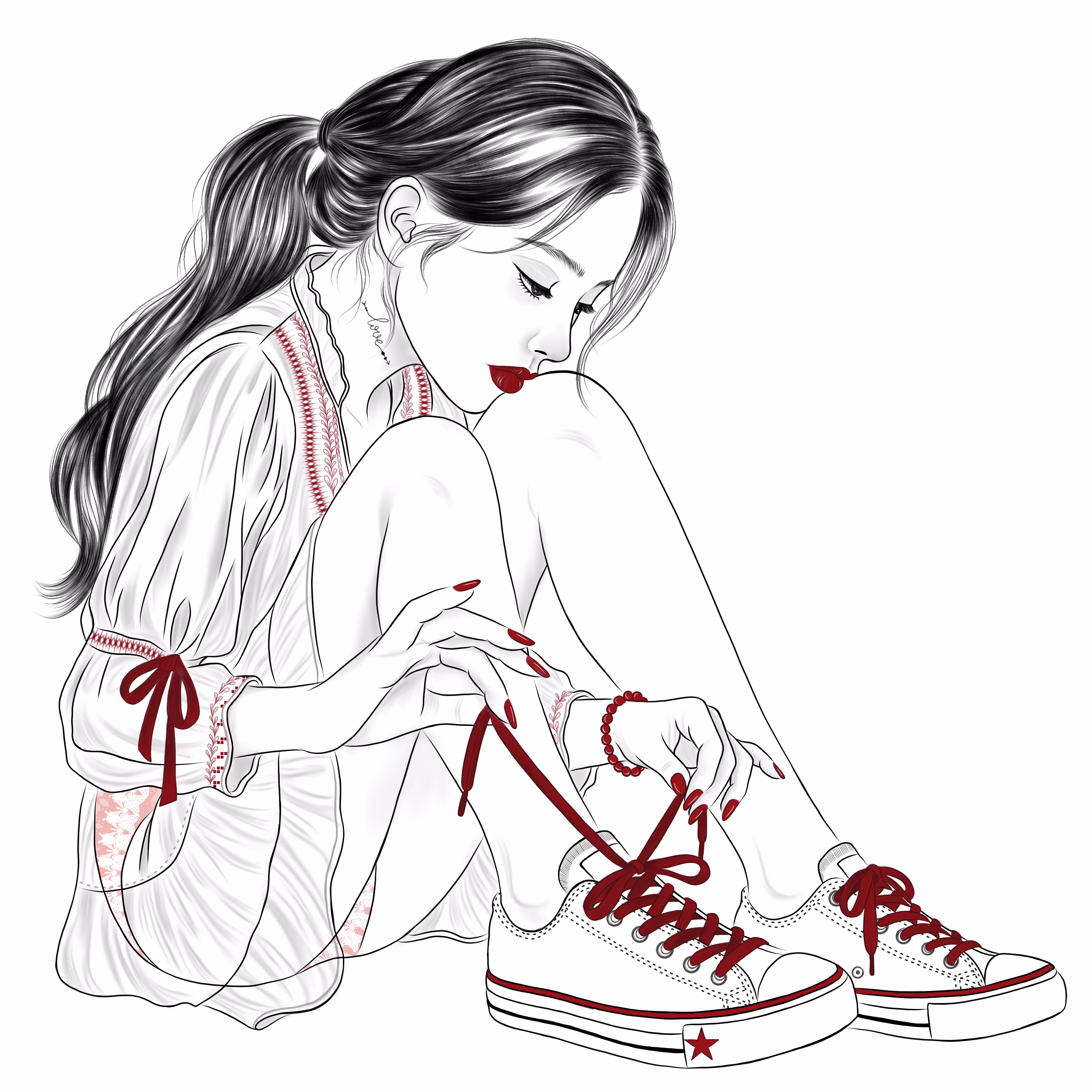 Beauty of woman: Steps of Longing 