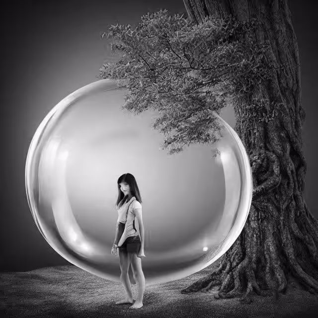 AI and Me: Alien Girl hiding spaceship