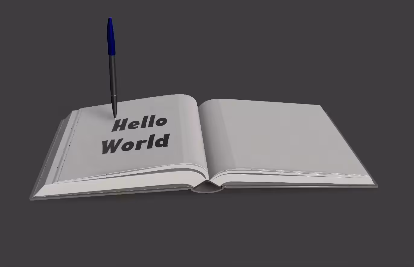 pen and book
