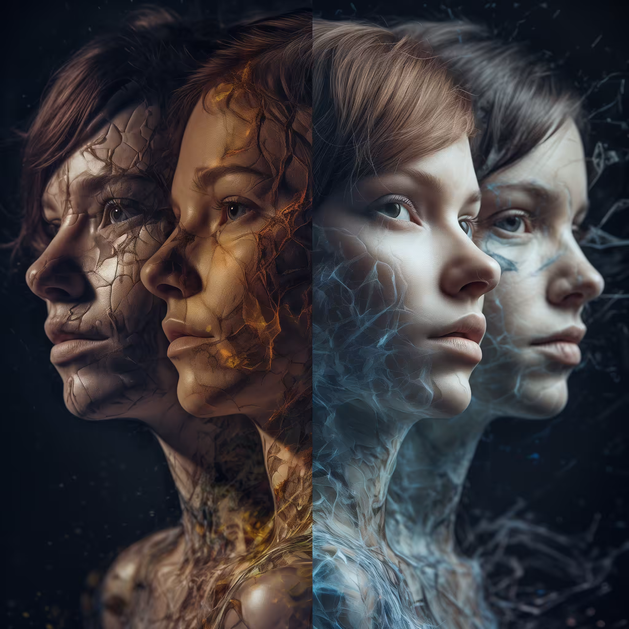 The Twins from two dimensions 