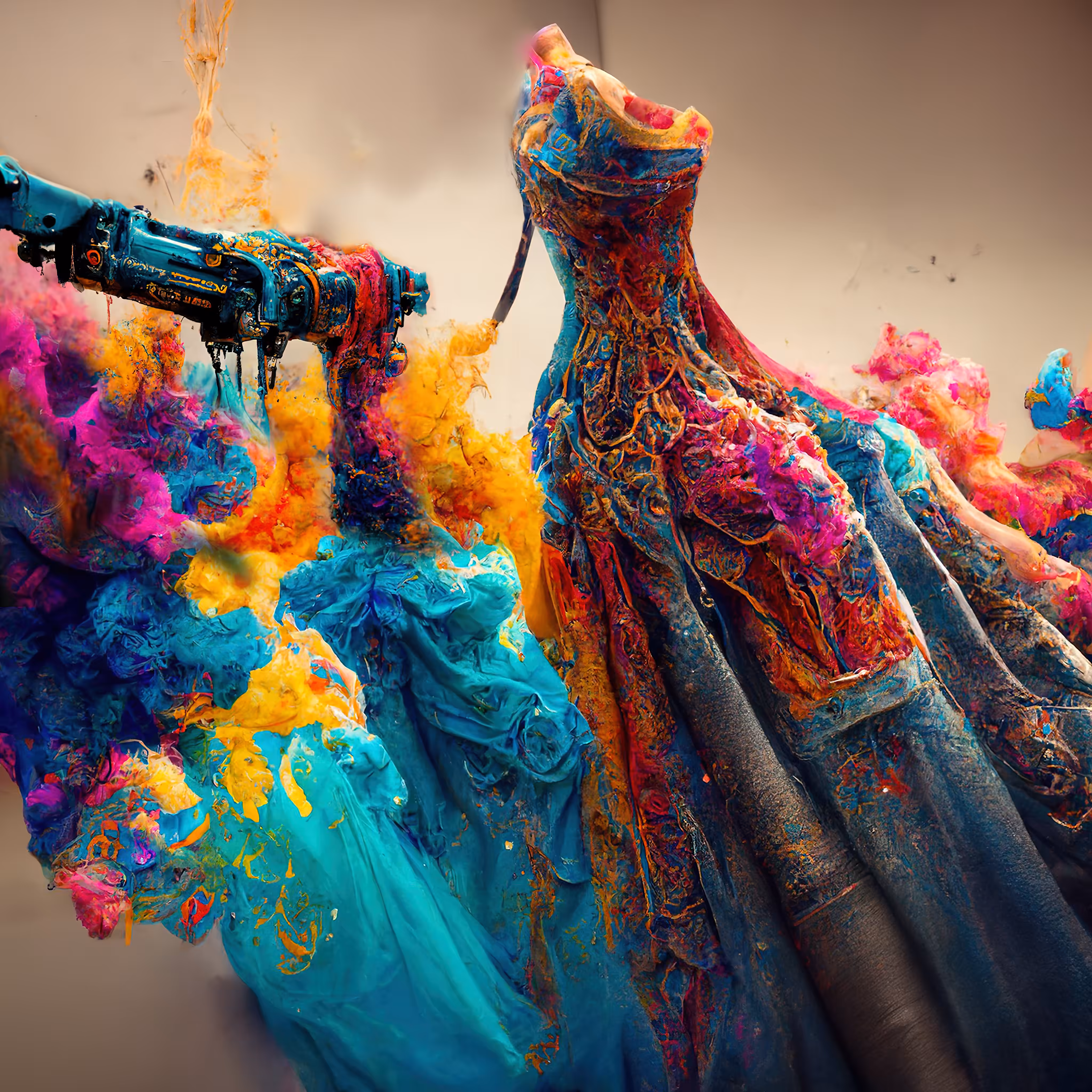 Robotic 3D Printing Gown Creation