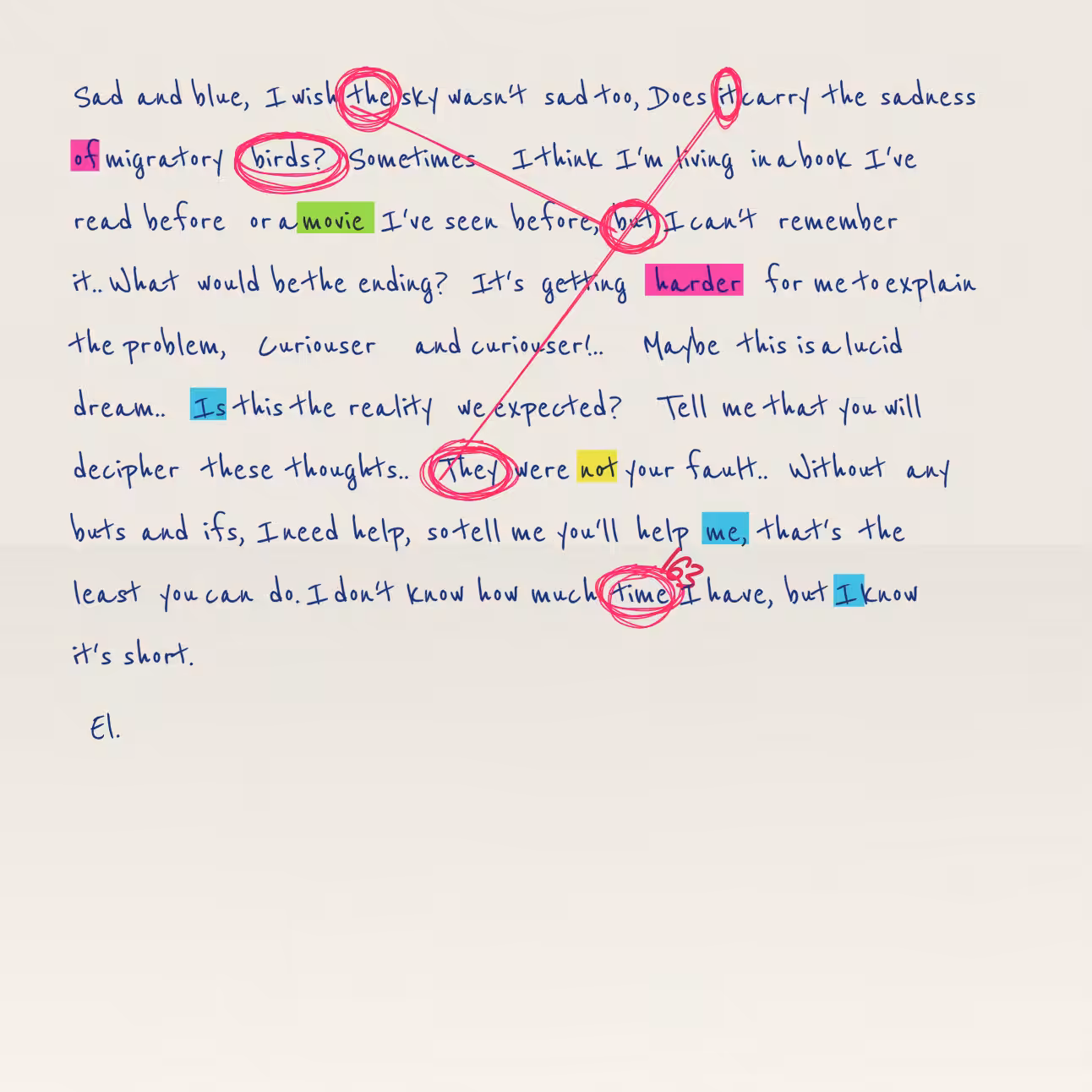 Conspiracy Theory Vol.2: a letter #112