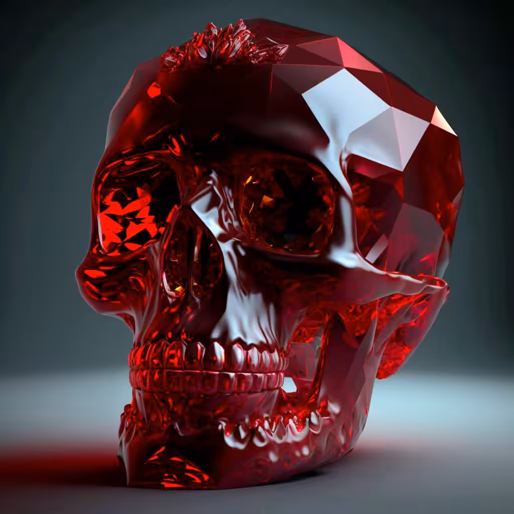 Pomegranate skull #5