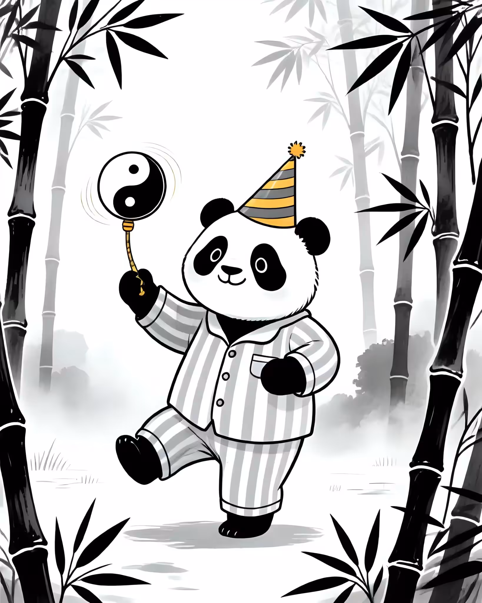 The yin yang yo yo panda 