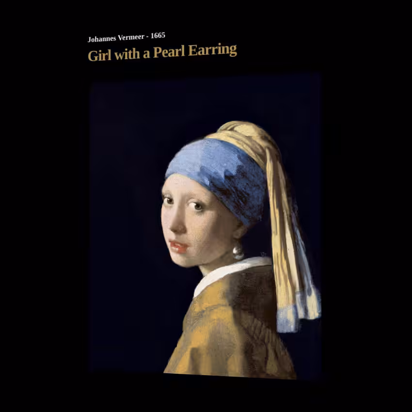 Interactive Art Serie #2 - Johannes Vermeer: Girl with a Pearl Earring (1665)