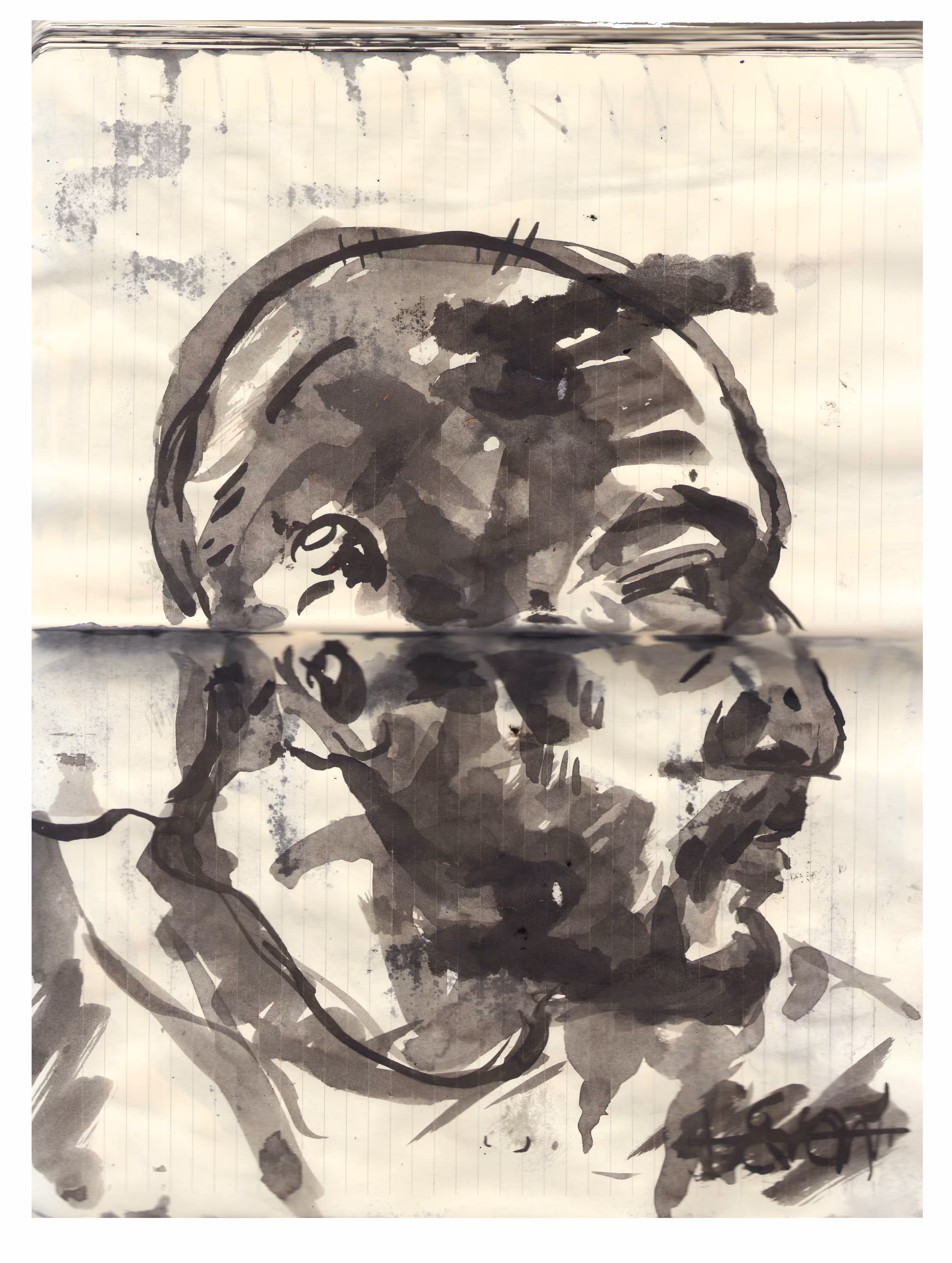 I drowned in ink