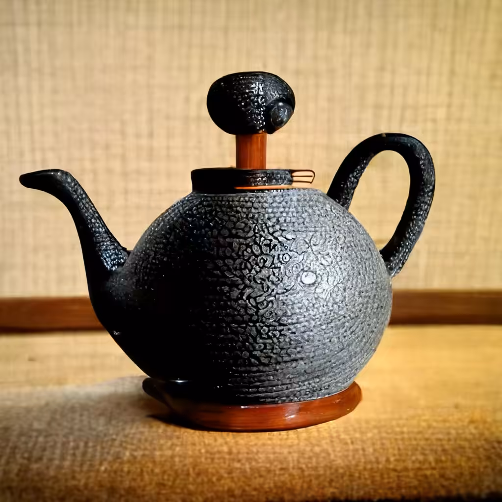 charcoal teapot 