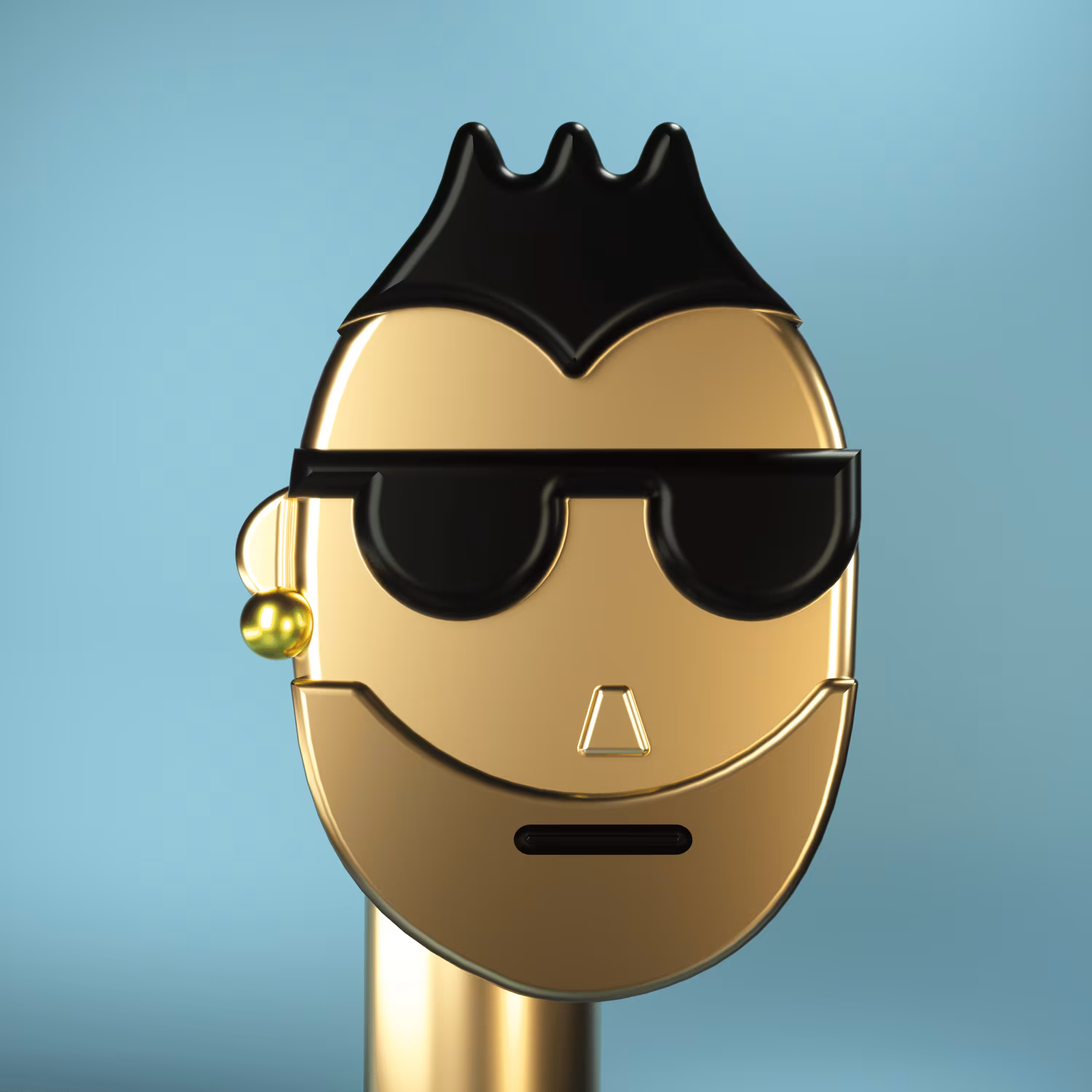 3D Chrome Punks: 3D Chrome Punk #0921