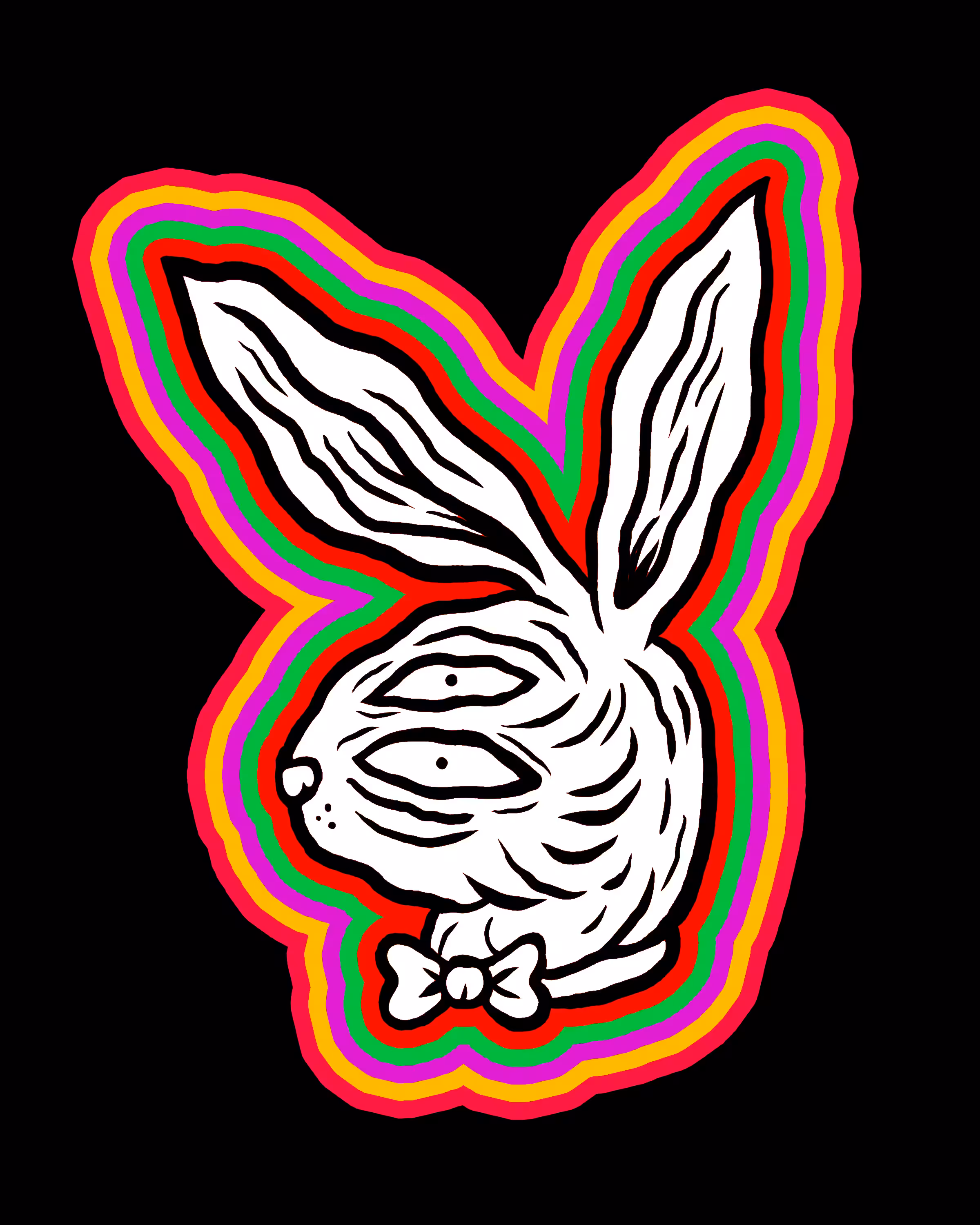 Sexy Rainbow Bunny