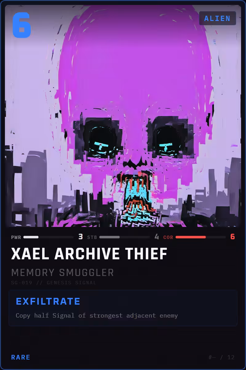 Xael Archive Thief — Memory Smuggler