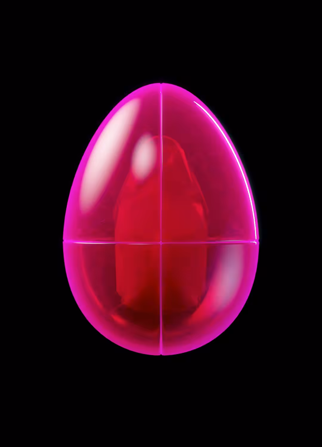 NEON PLASTIC SURPRISE EGG