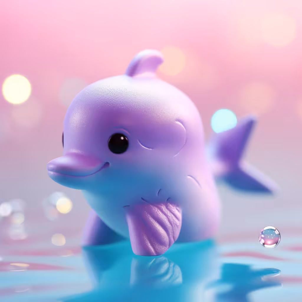 Cute toy dolphin