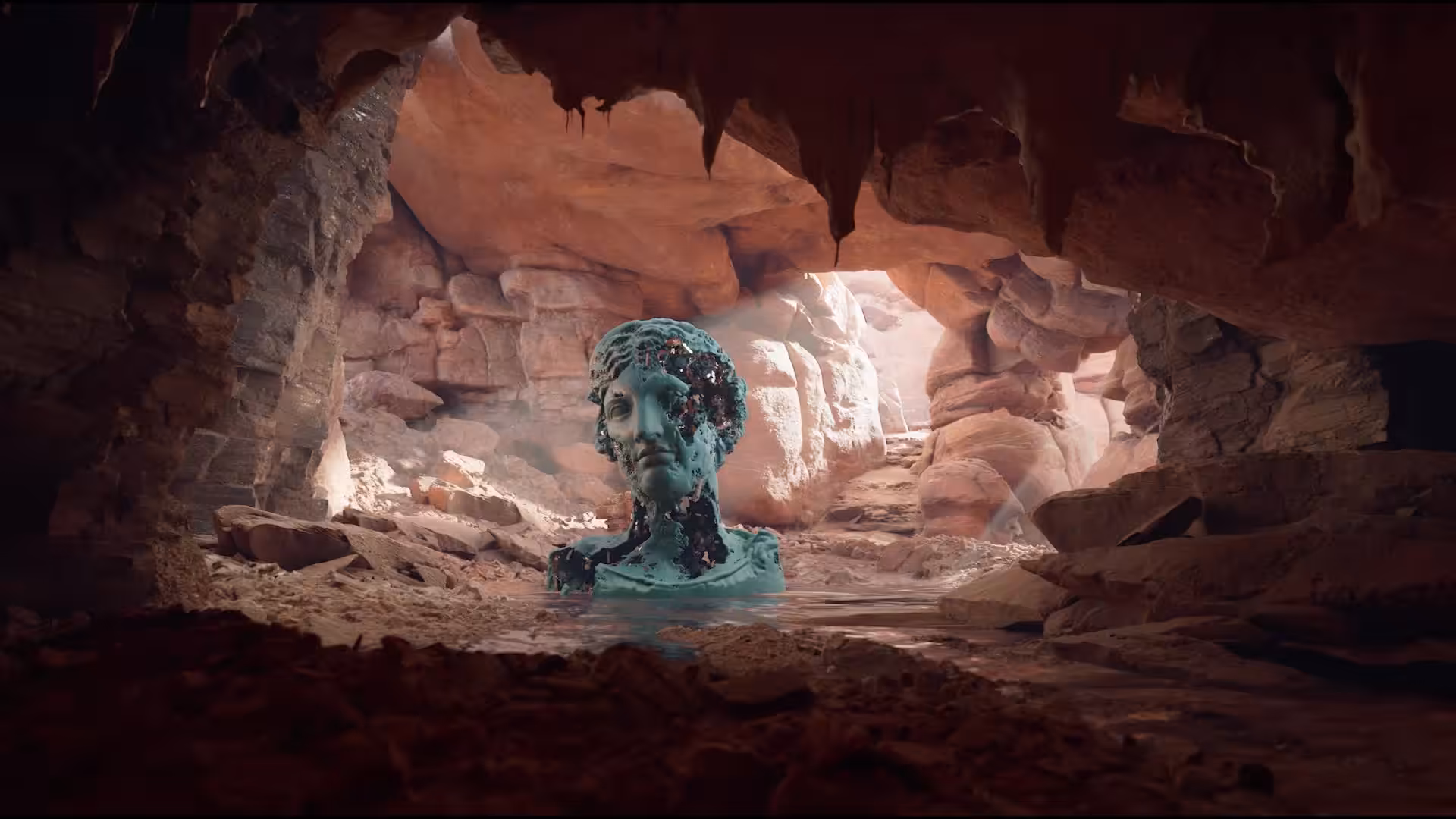 Eroding and Reforming Bust of Melpomene (Martian Day) #108/150