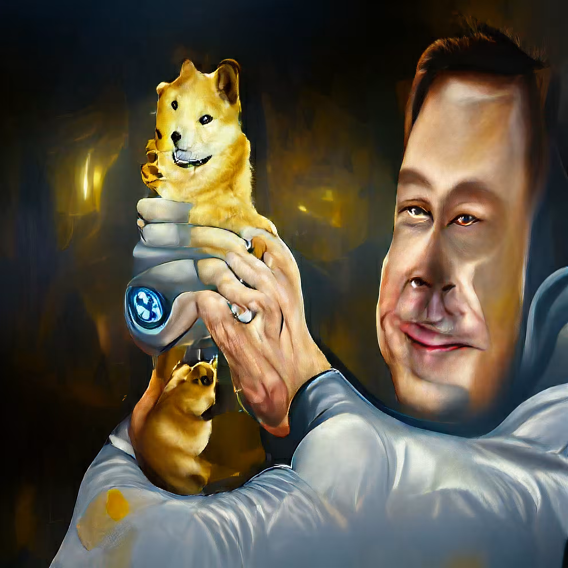 Elon Shows Off His Doge