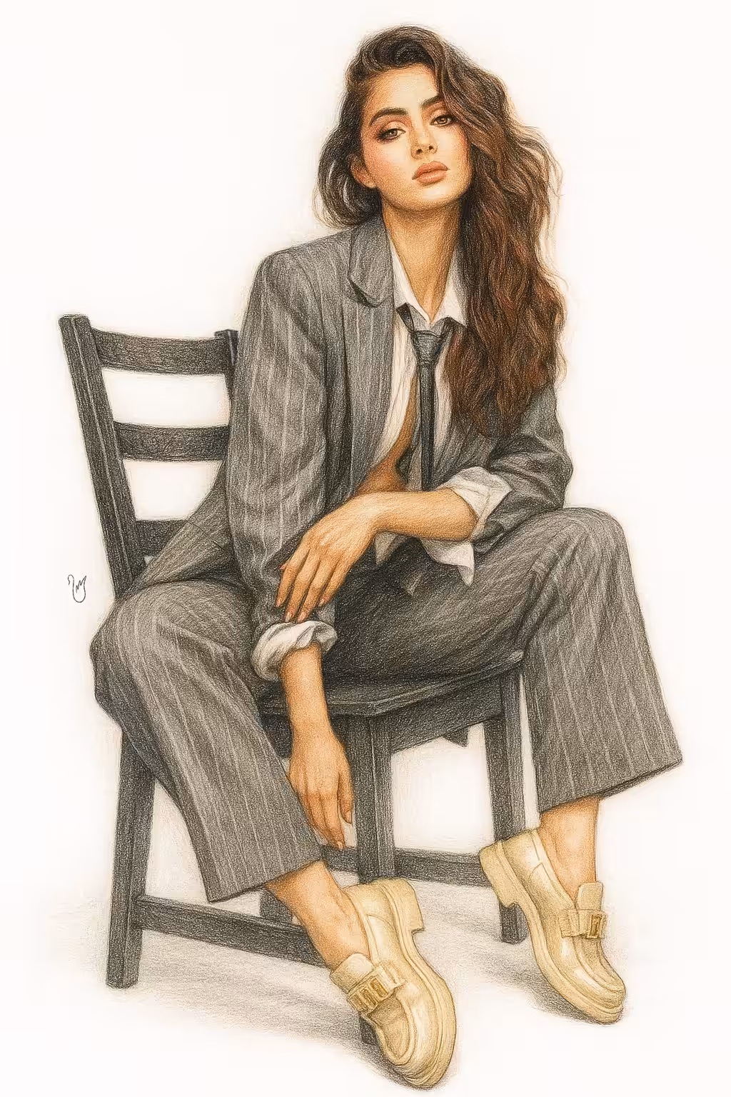 Pinstripes & poise