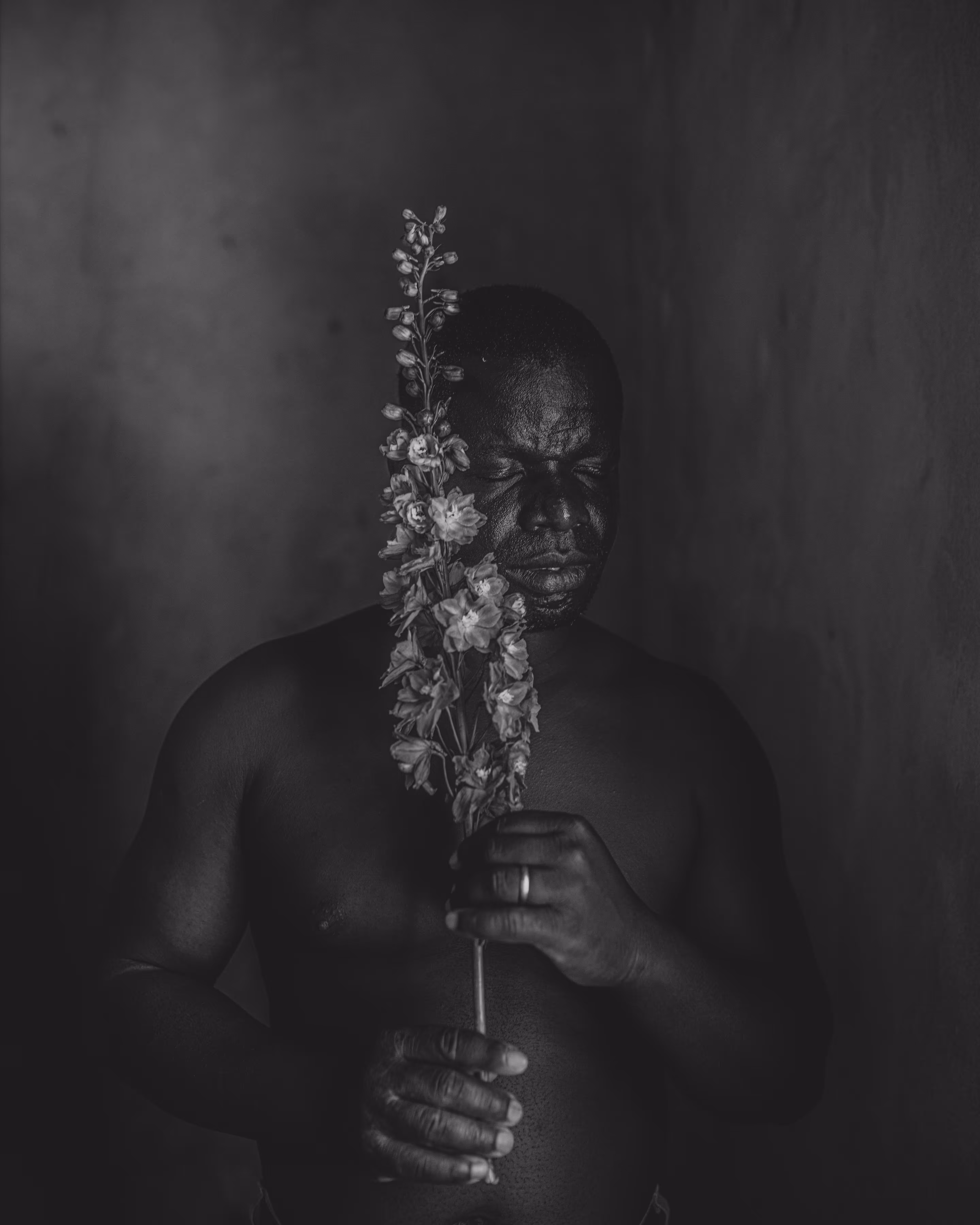 Lucky and a Flower