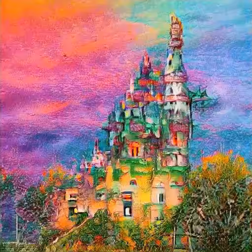 Dreaming of 15 Castles in Colorful Pastels