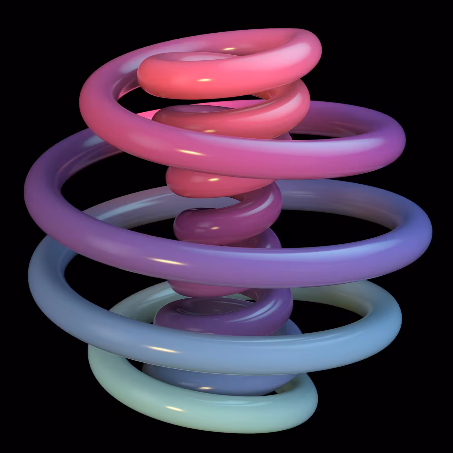 3D Etude "Double Spiral" #2