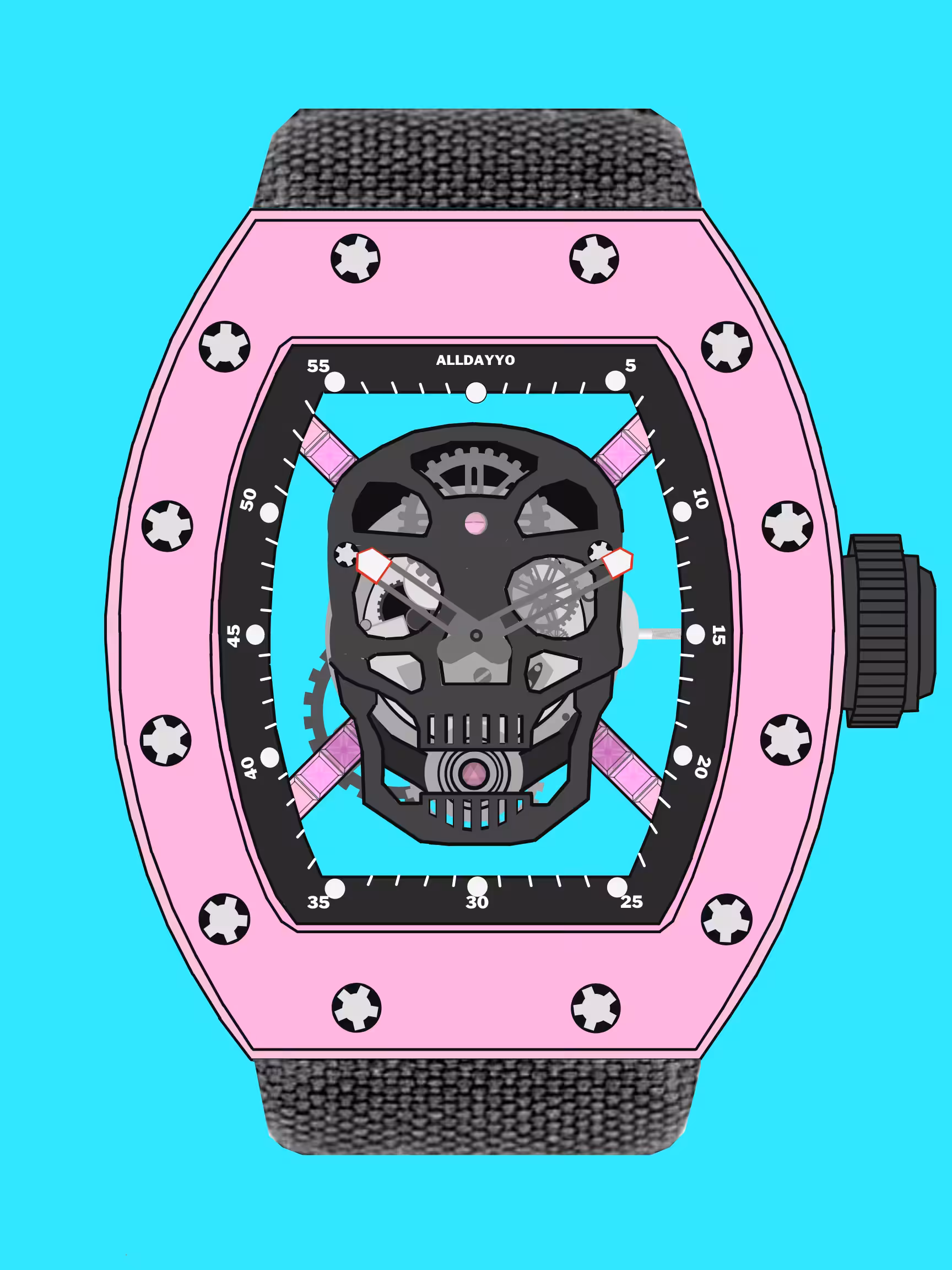Alldayyo Pink Skull 