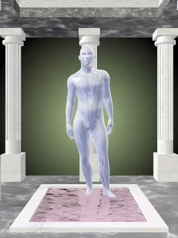 HeavenComputer: The Loser Melted Blue Man #4410