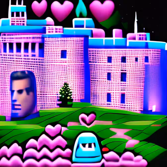 Vaporwave Castle 1